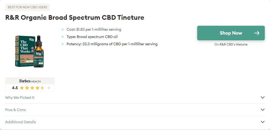 RR Organic Broad Spectrum CBD